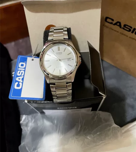 Casio卡西欧手表男大众指针商务金属工艺...