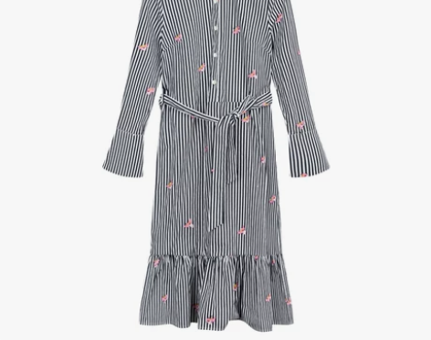 【新风尚】拉贝缇粉红豹2018春新款衬衫连...