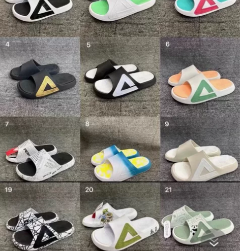 【薄利冲量??】匹克态极拖鞋 玫红/帆布白...