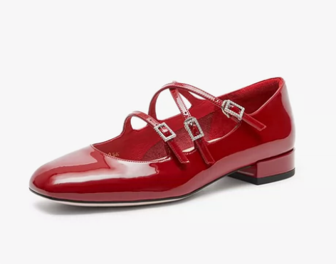 法式小皮鞋2024春季新款爱丽丝配裙子水钻...