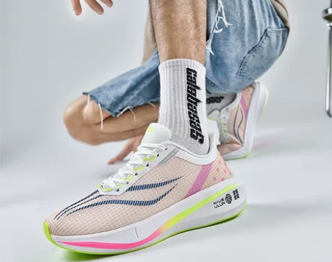 断码清仓  李宁同款飞电3C跑步鞋男超轻碳...