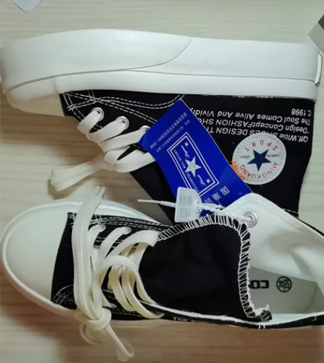 mini匡威纯原36码女鞋（已无原鞋盒）帆...