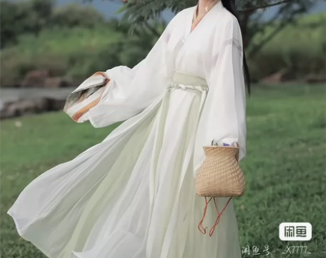 五五年原创汉服女魏晋风四件套【立秋·处暑】...