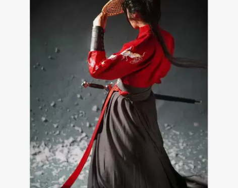 汉服男款侠客古装新款国风长裙汉服毕业班服春...