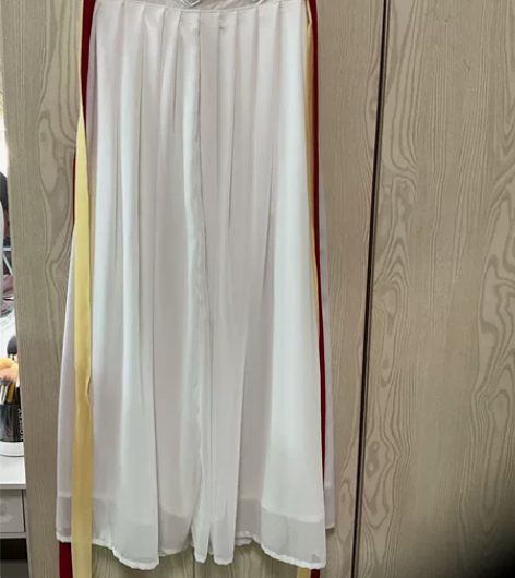 九曲阑珊原创灼华晋制汉服女直领交窬裙春秋改...