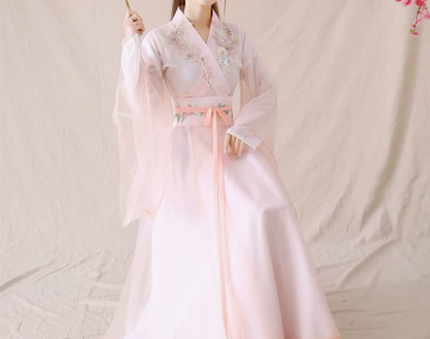 ?【国货大赏价】古装女汉服襦裙仙女粉色清新...
