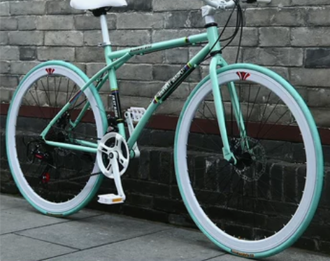 【狂欢价】变速死飞自行车实心胎网红活飞超轻...