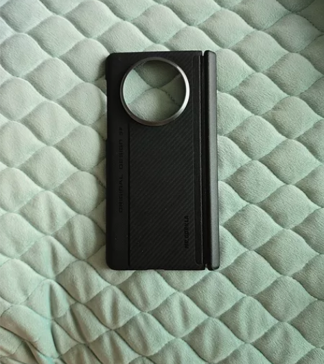 华为X5蓝猩碳纤维磁吸中轴保护手机壳 感兴...