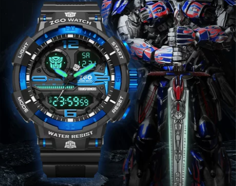 正港ZGOx变形金刚手表男生学生初中青少年...