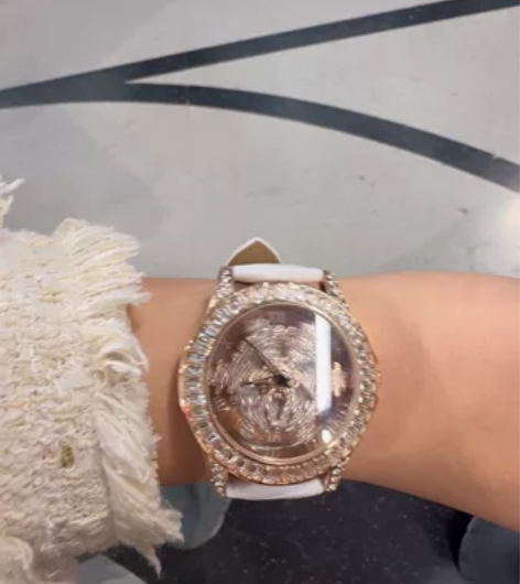 2023新款雪花女神时来运转手表女士满天星...