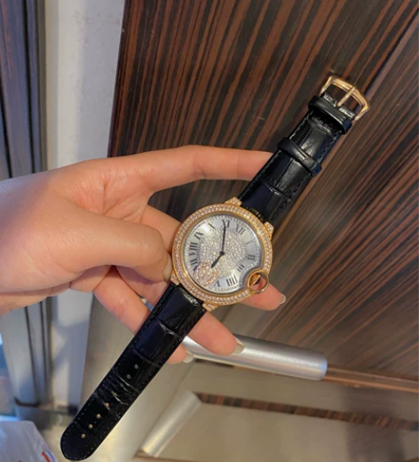 镶钻机械皮带手表，带了3-5回香港买的20...