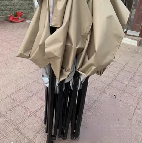 #帐篷户外集市露营摆摊网红卡其色帐篷遮雨棚...