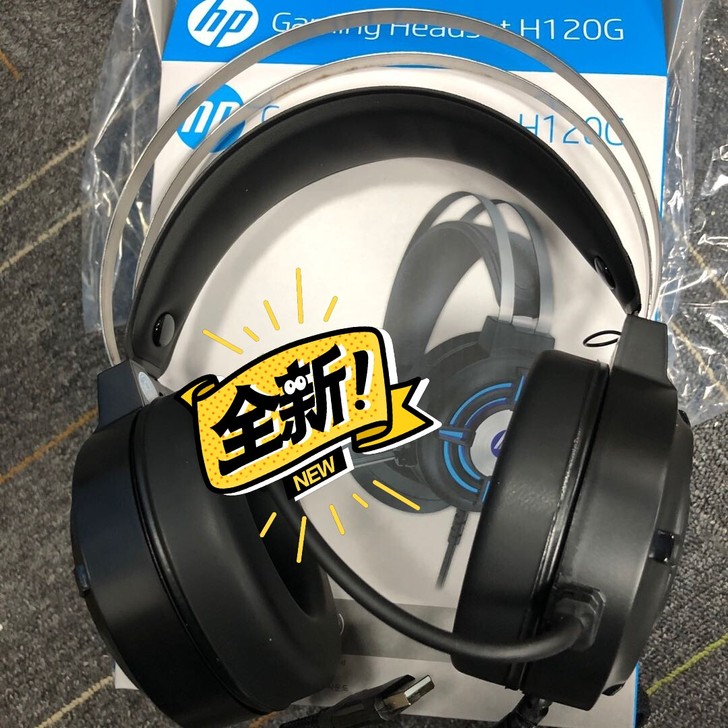 HP/惠普H120G电脑耳机头戴式吃鸡听声...