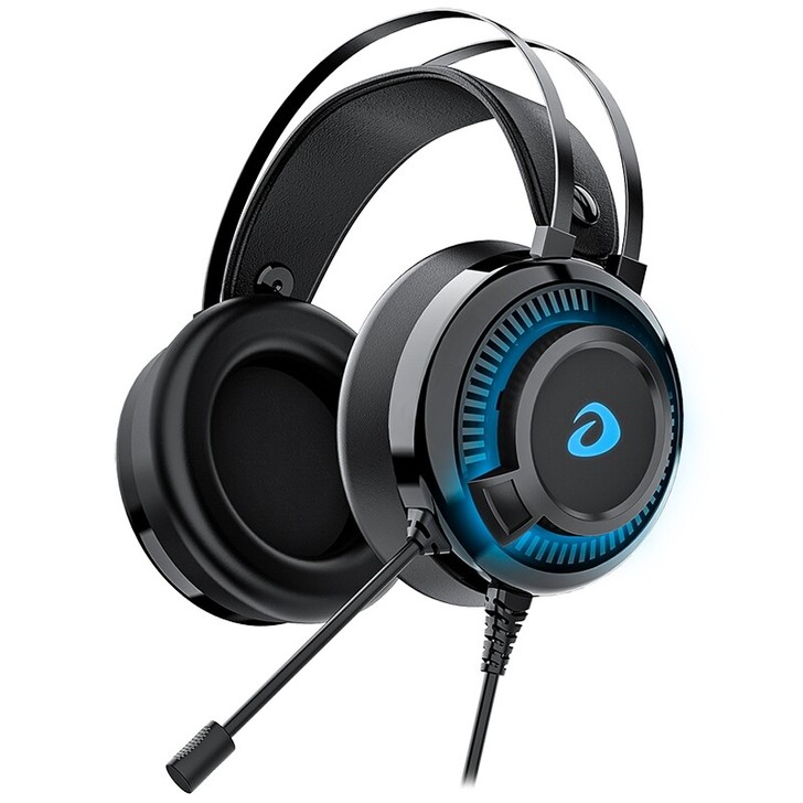 达尔优电脑耳机头戴式电竞游戏7.1声道吃鸡...