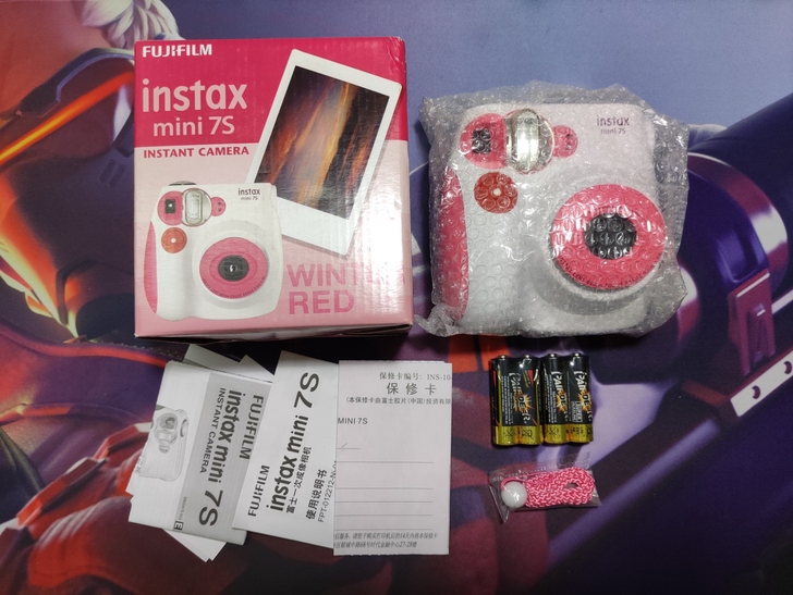富士拍立得相机mini7S 冬日红