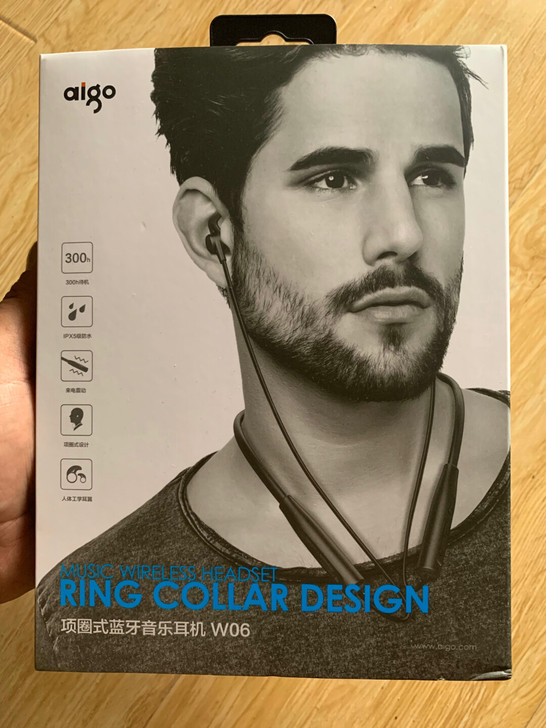 爱国者W06运动入耳式项圈降噪蓝牙耳机，全...