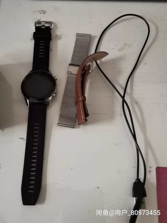 智能运动手表,大表盘,九成新共三条表带,一...