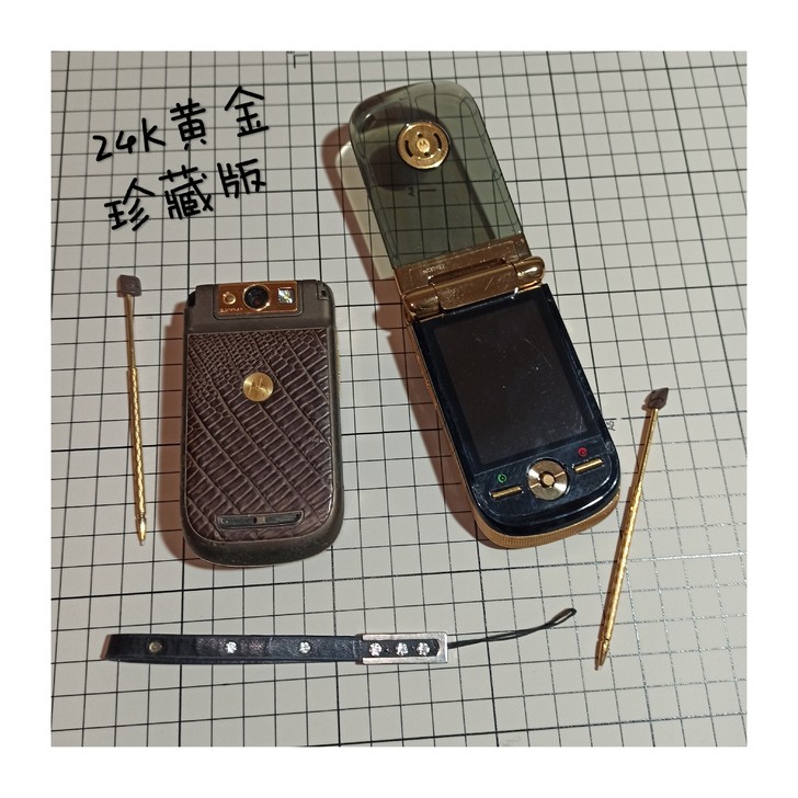 古董手机摩托罗拉 24k黄金珍藏版A160...