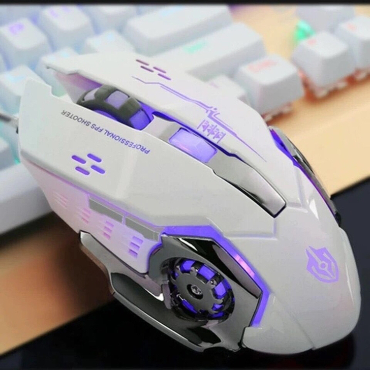 全新牧马人游戏鼠标有线电竞机械网吧网咖电脑...