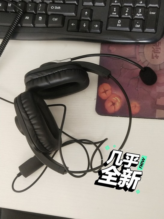 电话专用耳机，立体声，可控制音量，水晶头有...