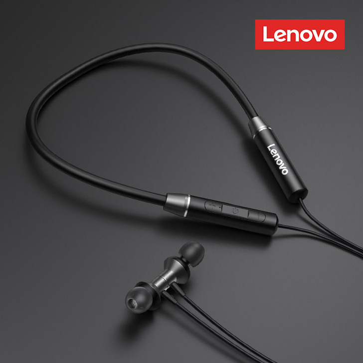 联想HE05高端运动无线蓝牙耳机入耳挂耳颈...