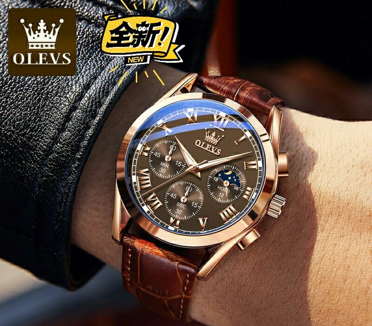 2021年正品牌手表男士男表皮带石英表运动...