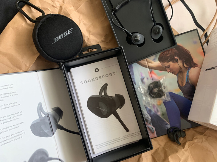 BOSE黑色无线蓝牙耳机sound spo...