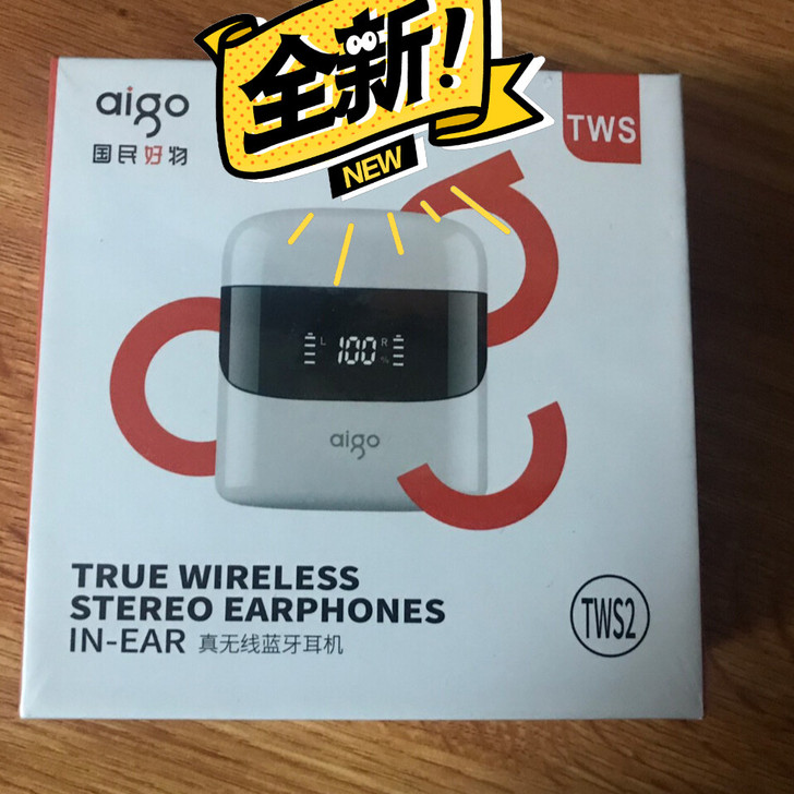 全新 公司发的aigo/爱国真无线耳机TW...