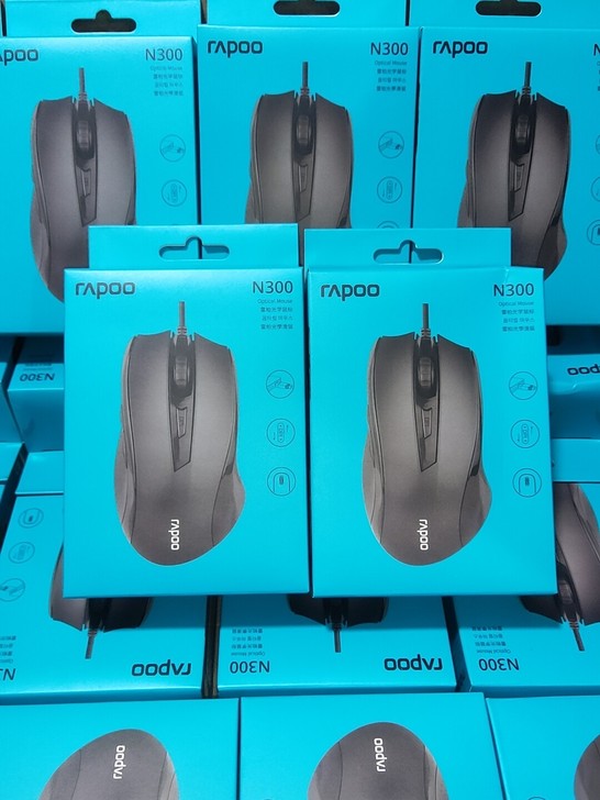 全新雷柏N300有线笔记本台式机电脑家用办...