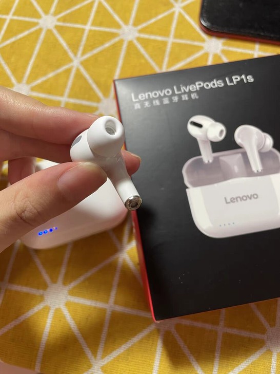 联想LP1无线蓝牙耳机运动入耳式适用于苹果...