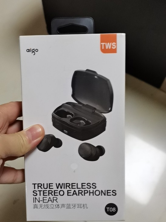 Aigo/爱国者 T08(黑色)入耳式蓝牙...