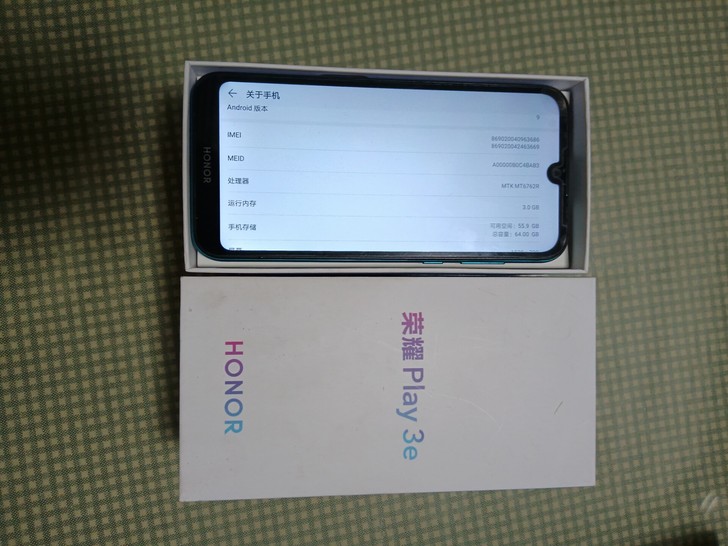 荣耀P lay3e，64，95新，屏和框架...