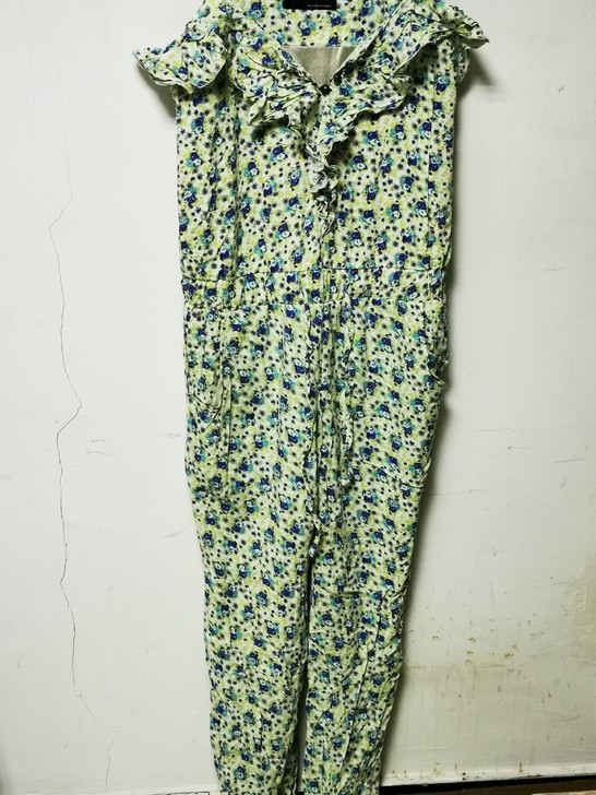 荷叶边吊带连体裤