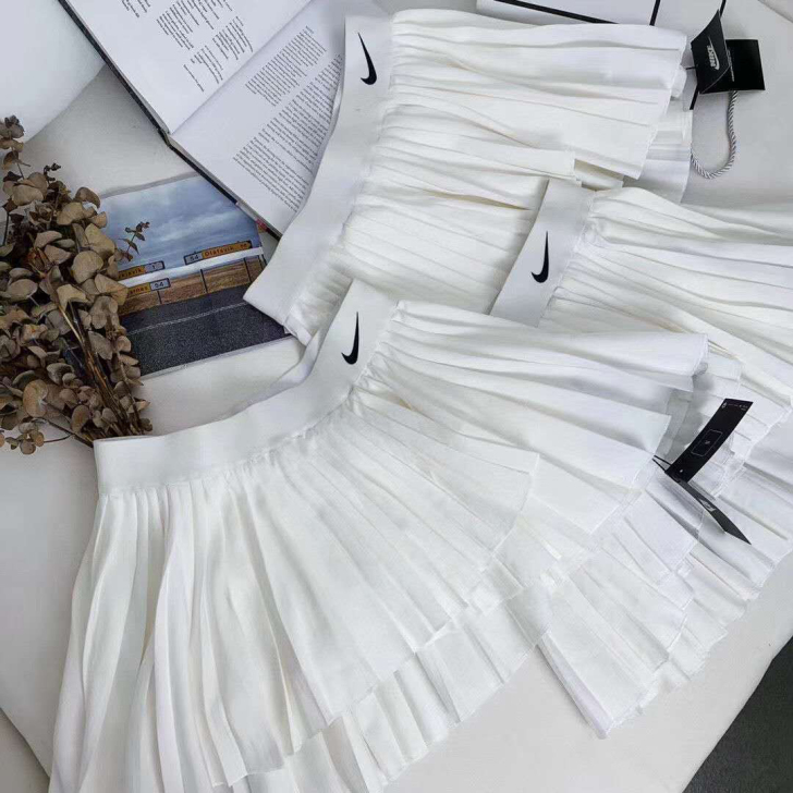 nk百褶裙  潮牌nk不规则雪纺百褶短裙高...