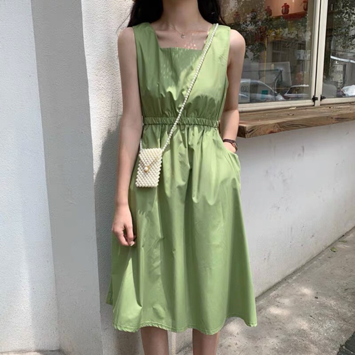 森系文艺温柔甜美小清新闺蜜裙子夏季田园风茶...