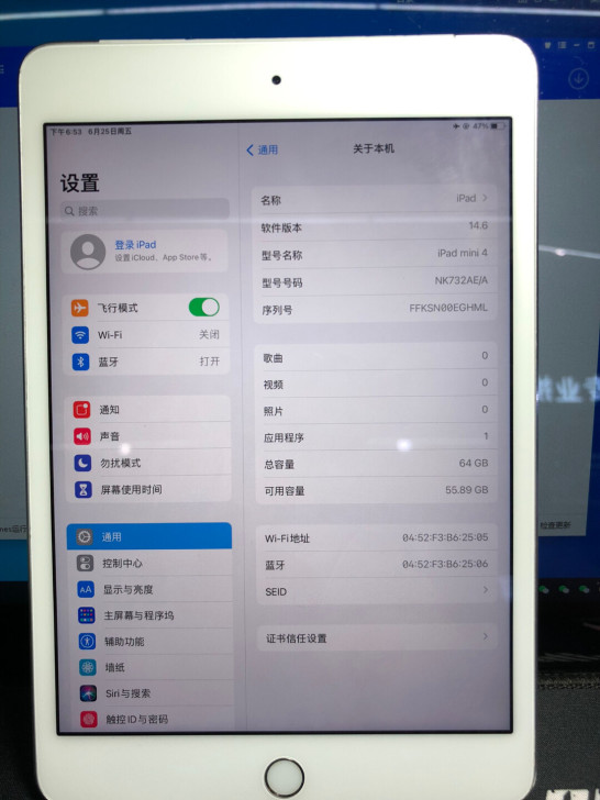 iPad mini4 64G wifi版 ...