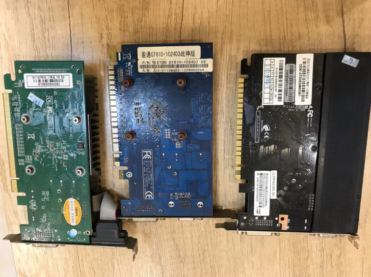 GT610显卡3张自己看图，正常使用有两张...