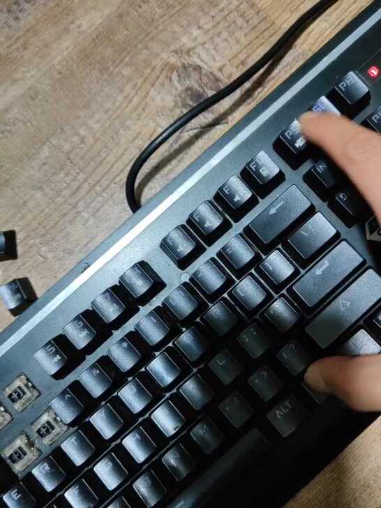 黑技K89网咖防水 光轴机械键盘 键盘刚从...