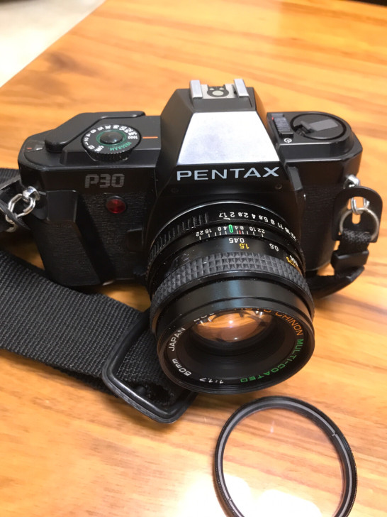 宾得pentax P30+CHINON 5...