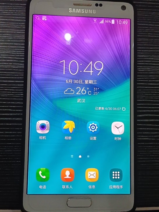 几年前买的三星国行移动note4，两个电池...