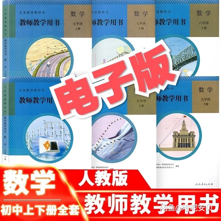 初中数学教师教学用书全套6本人教版部编版教...