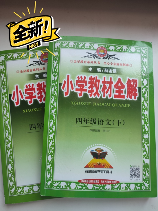人教版小学教材语文数学全解四年级下