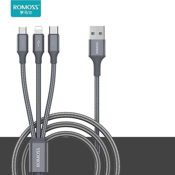 罗马仕一拖三通用数据线