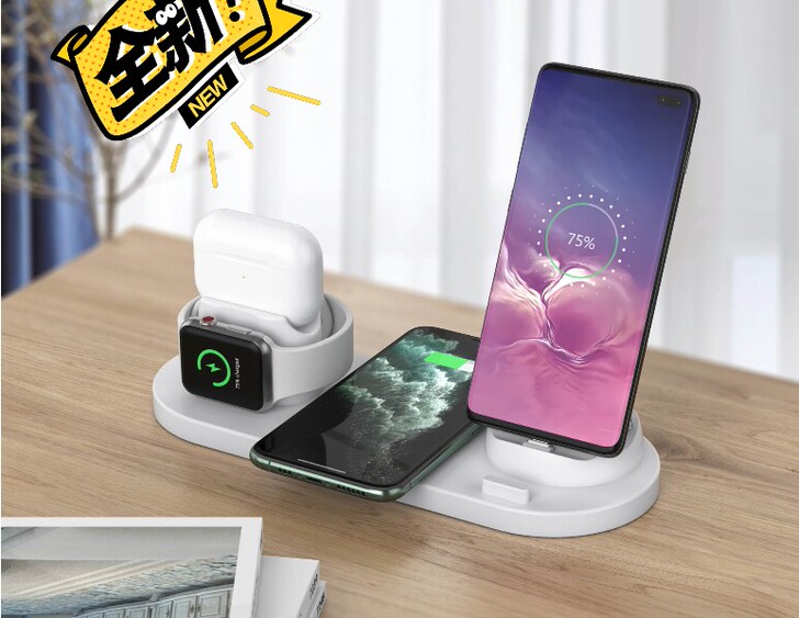 闲置全新 新款私模三合一无线充电器 适用苹...