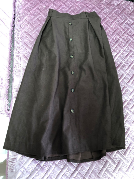 黑色中长款半身裙m 质量特别好 全新低价转...