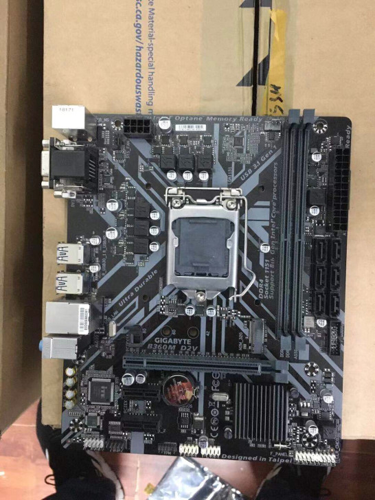 技嘉b360m-d2v主板1151CPU ...