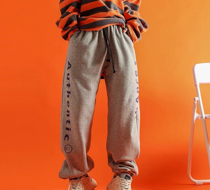 OVERSIZE说唱街舞宽松抽绳束脚裤休闲...