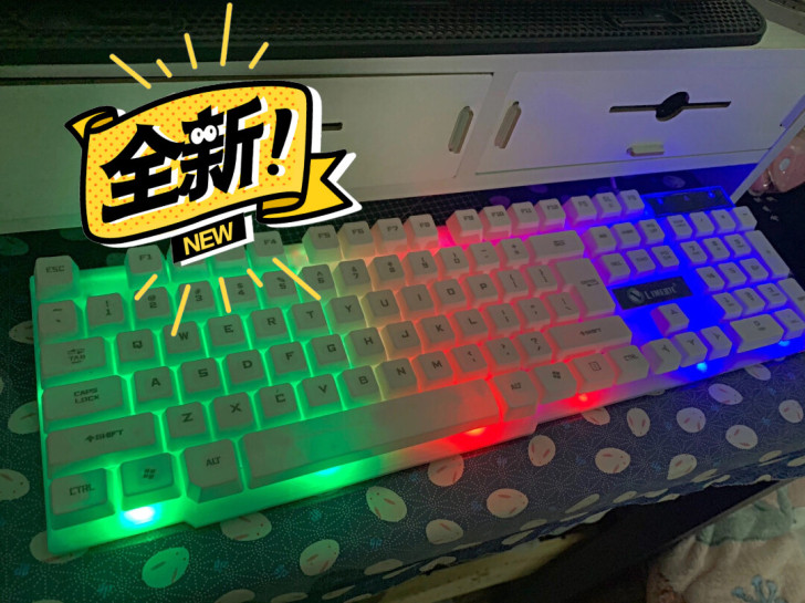 USB朋克发光键盘机械手感台式电脑笔记本