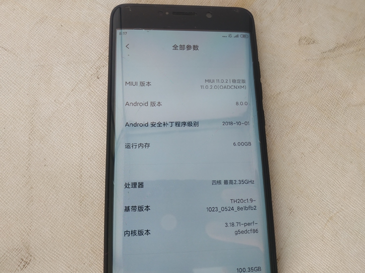 红米note2垃圾成色，能凑合用，6+12...