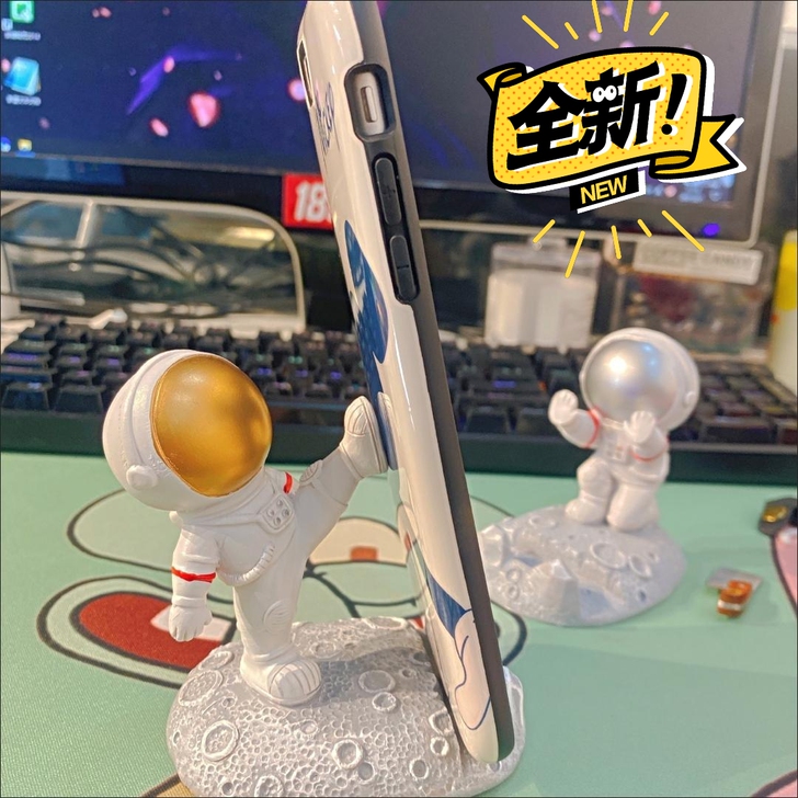 手机支架宇航员平板手机支架创意桌面摆件装饰...